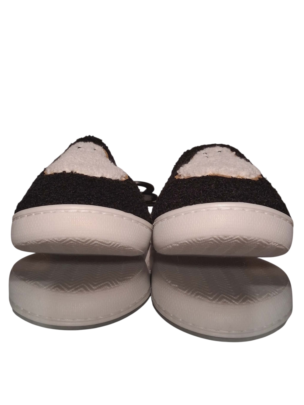 Black Fuzzy Ghost Slip-On Slippers - Picture 6 of 6